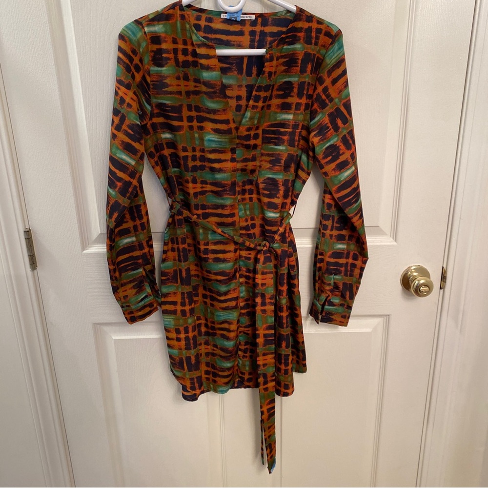 Tie-Waist Mini Dress Collective Concepts